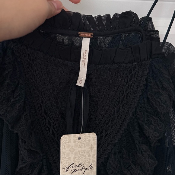 Free People Embroidered Tank - Black - Picture 3 of 5